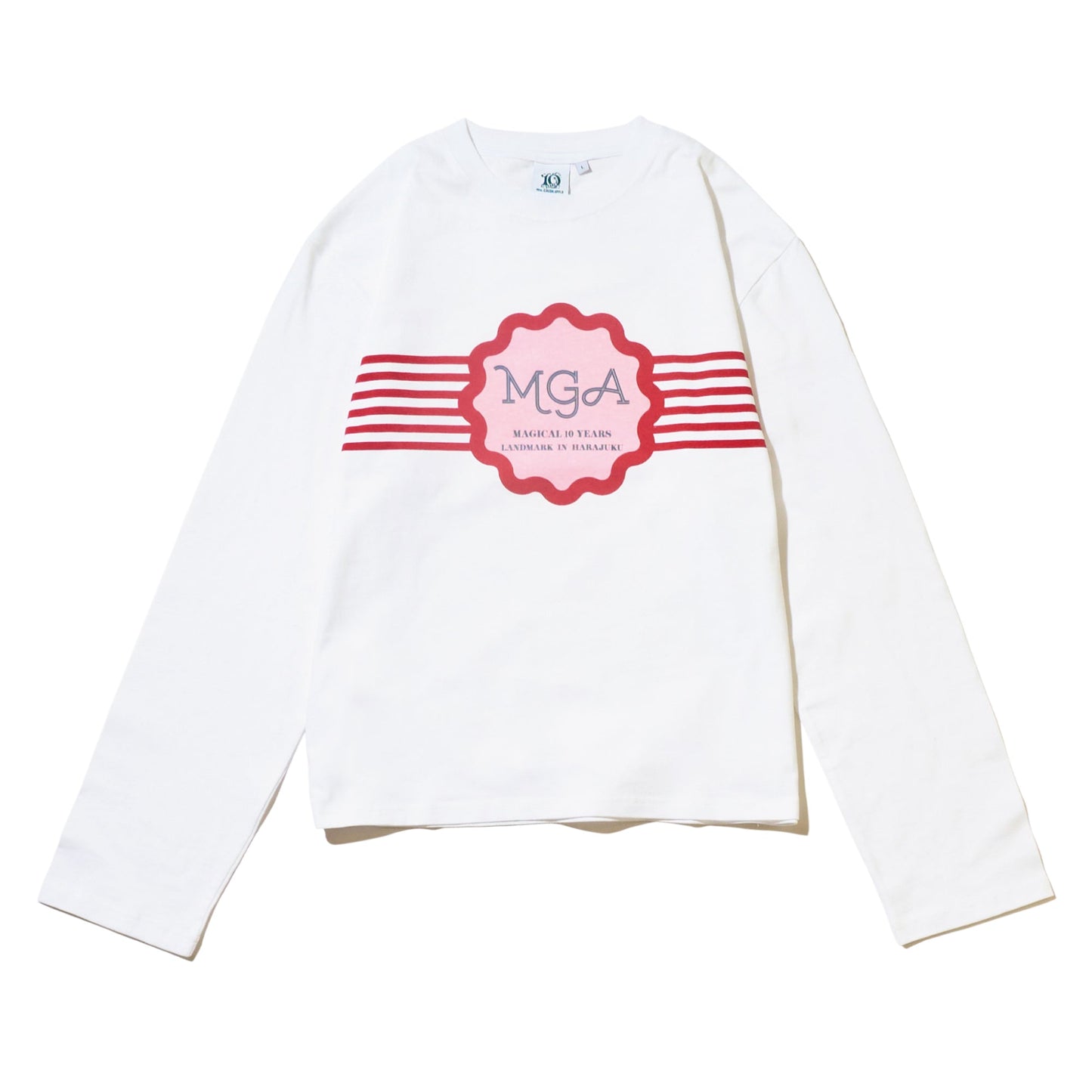 LANDMARK IN HARAJUKU Long-Sleeve T-Shirt / White