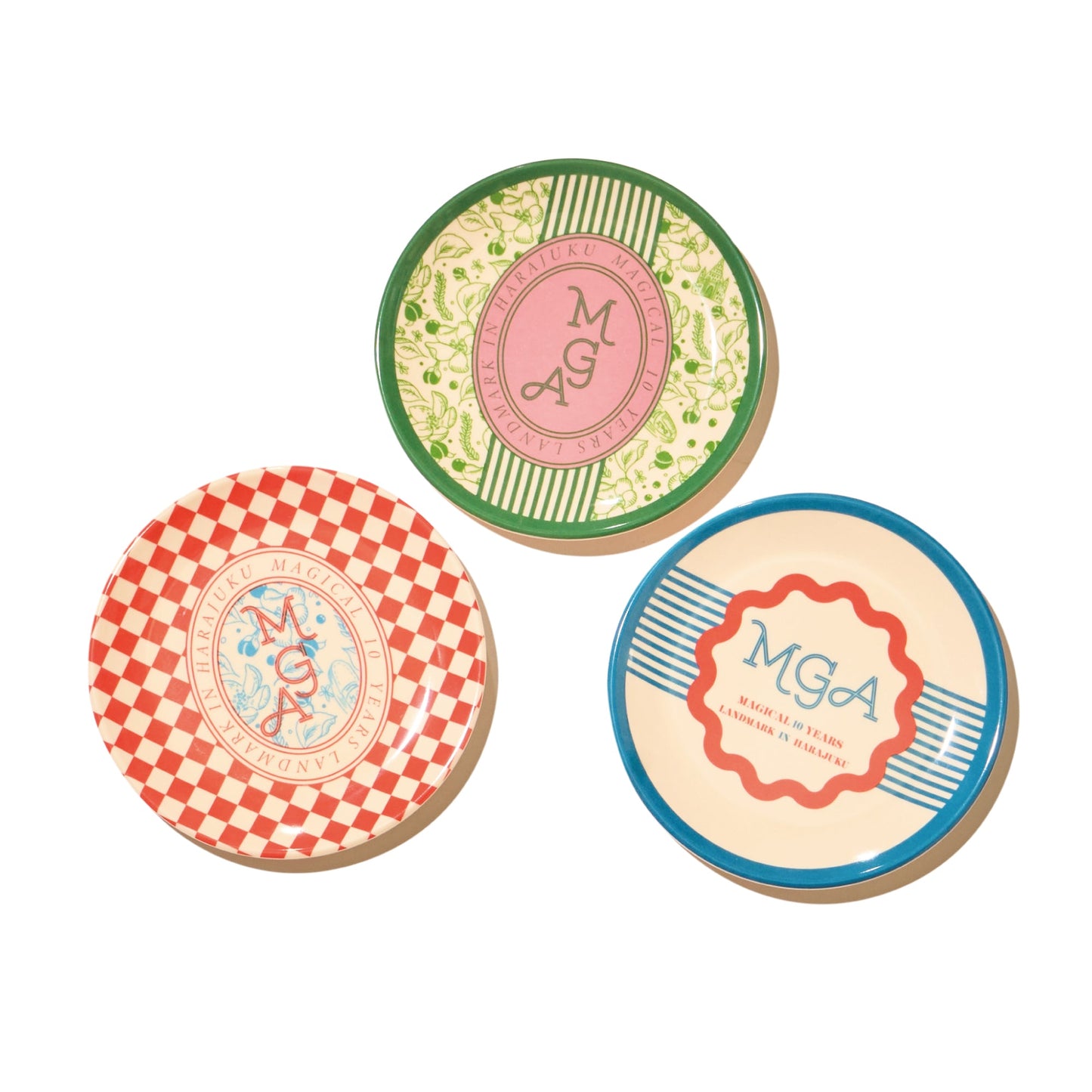 LANDMARK IN HARAJUKU Melamine Plate / Small / Red