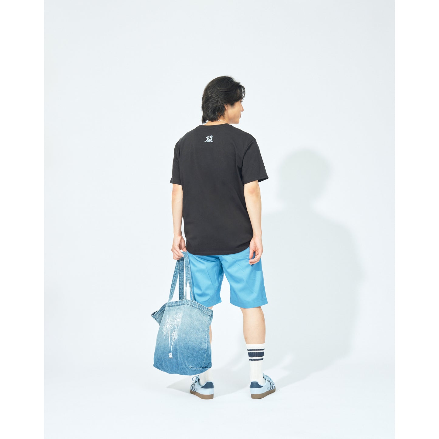 FJORD グリッターロゴTシャツ / ブラック