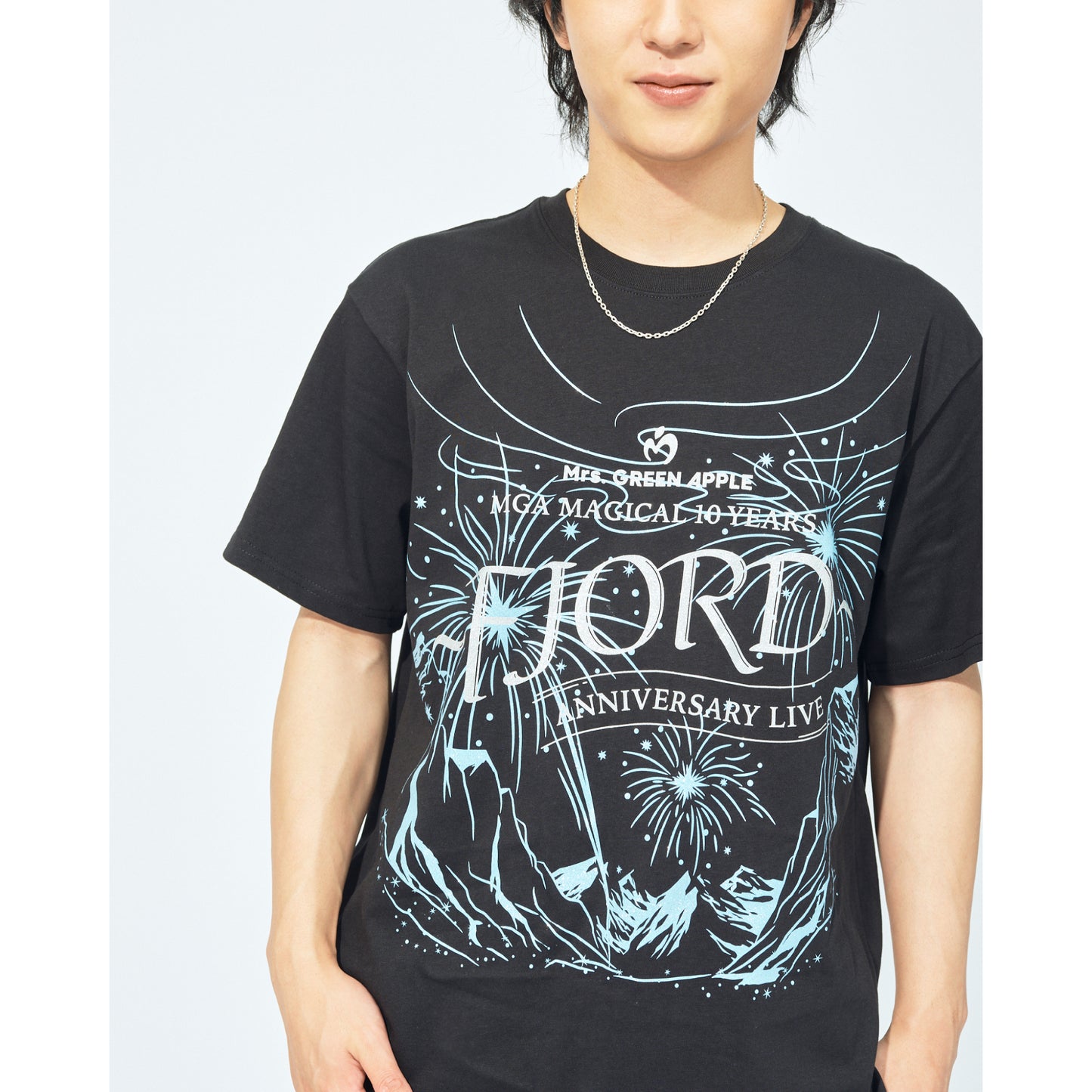 FJORD グリッターロゴTシャツ / ブラック