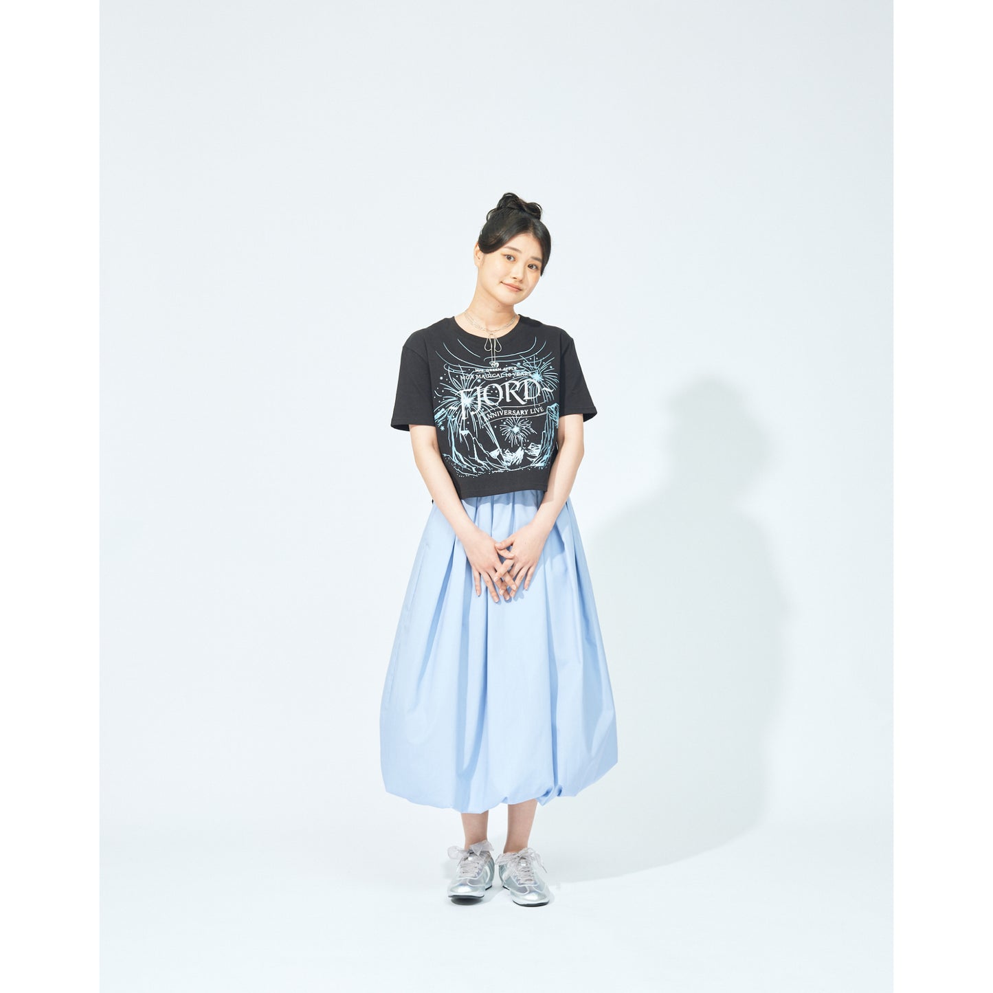 FJORD グリッターロゴTシャツ / ブラック