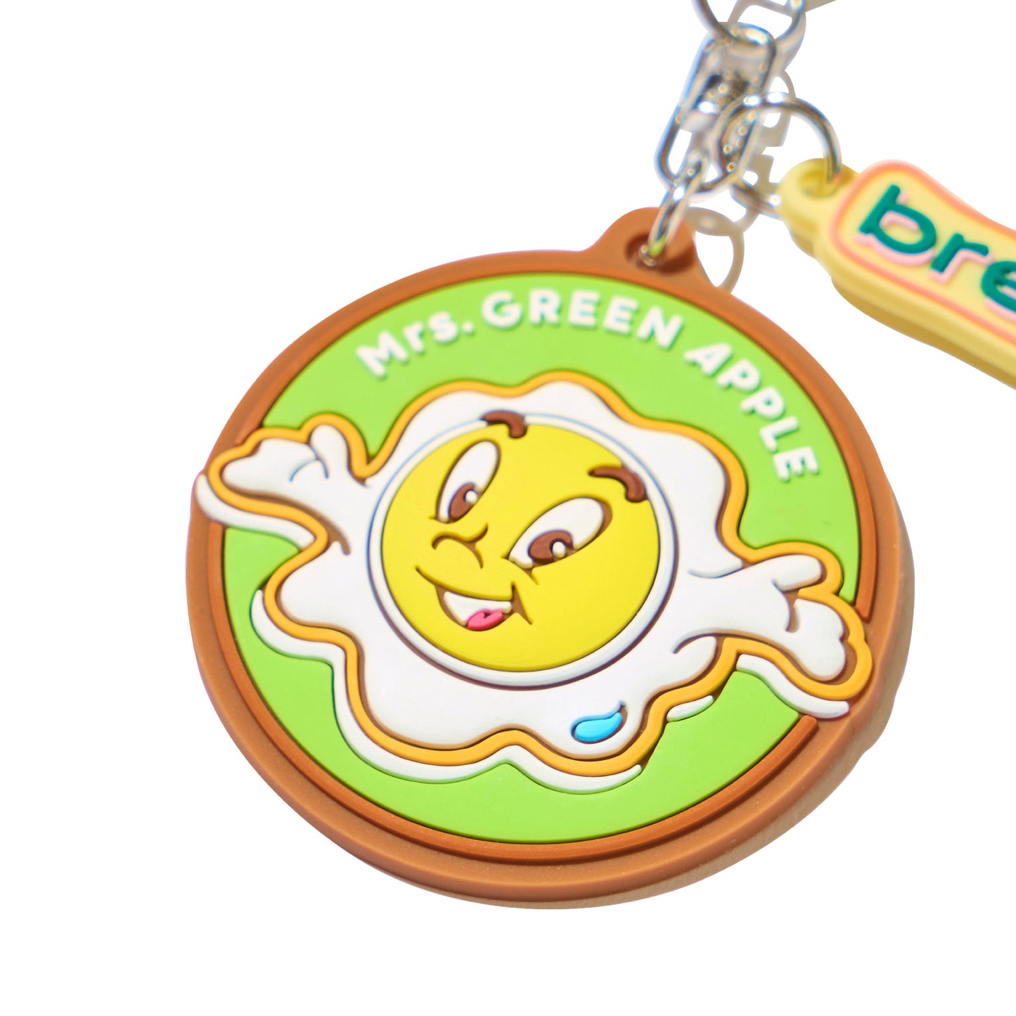 "breakfast" Rubber Keychain / A