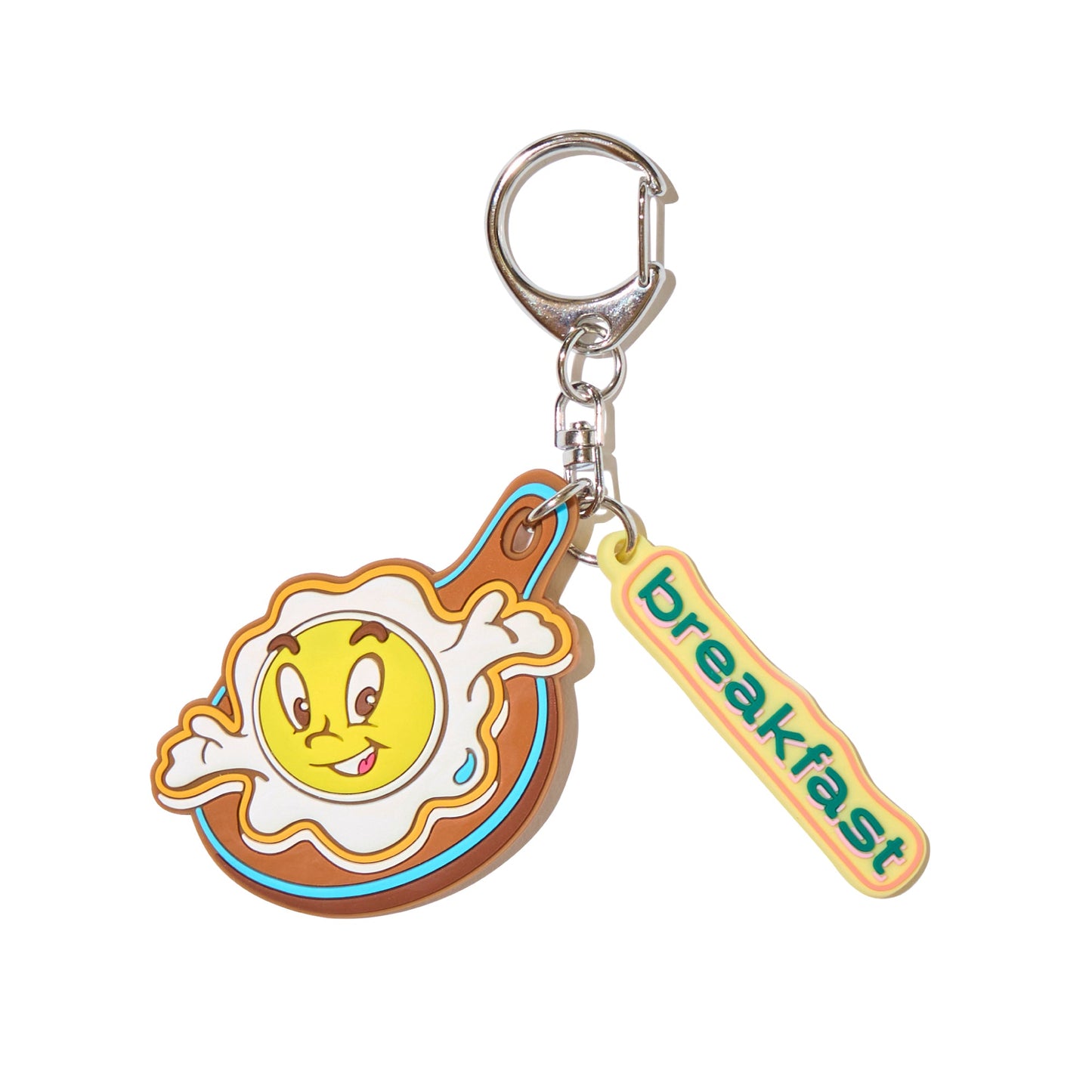 "breakfast" Rubber Keychain / B