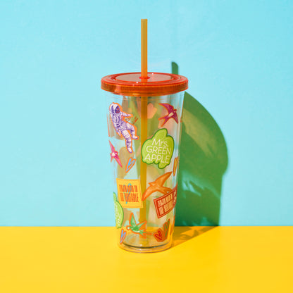  IM/MUTABLE Clear Tumbler / Orange