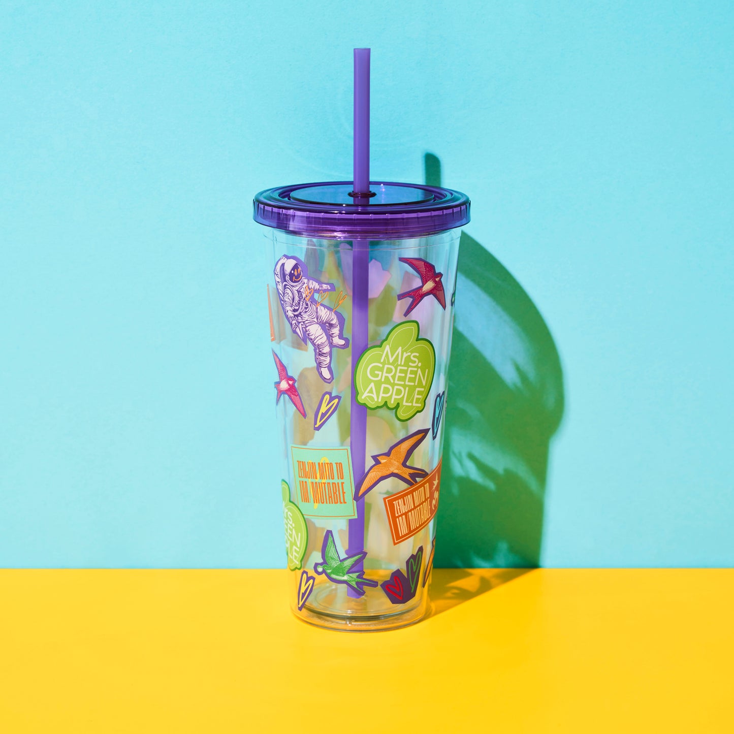  IM/MUTABLE Clear Tumbler / Purple
