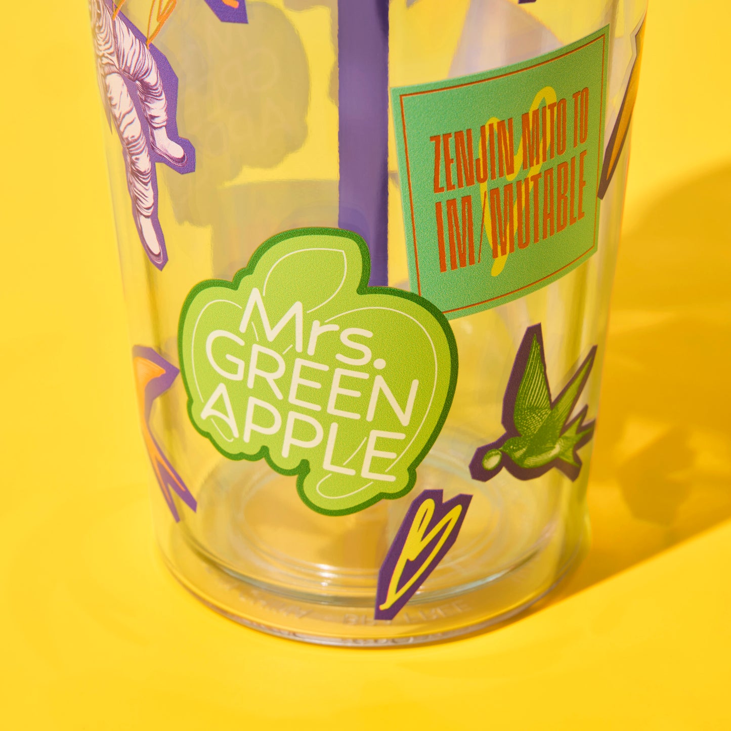  IM/MUTABLE Clear Tumbler / Purple