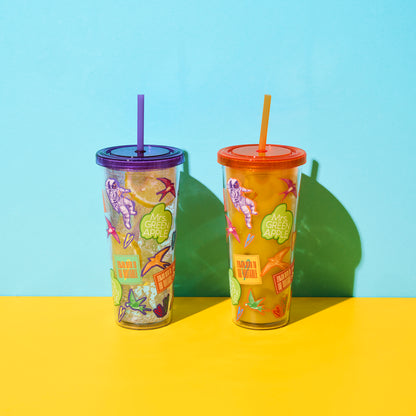  IM/MUTABLE Clear Tumbler / Purple