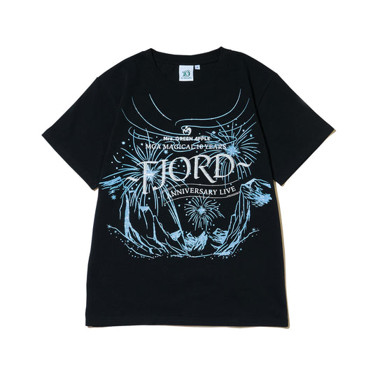 FJORD グリッターロゴTシャツ / ブラック