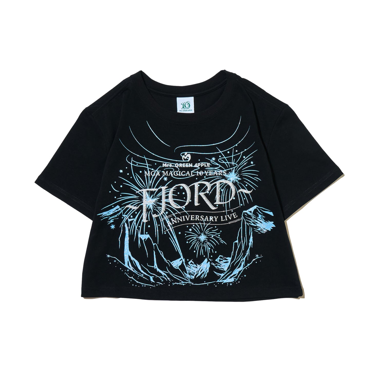 FJORD グリッターロゴTシャツ / ブラック