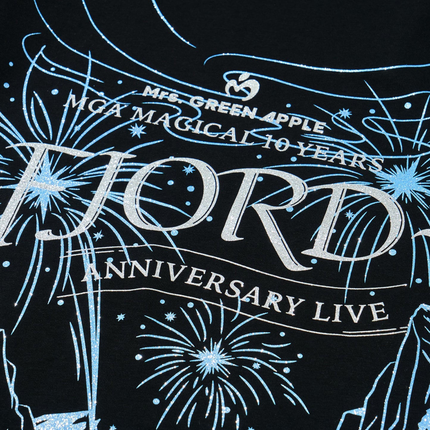 FJORD グリッターロゴTシャツ / ブラック