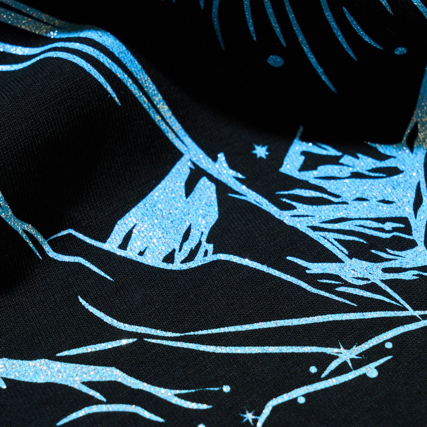 FJORD グリッターロゴTシャツ / ブラック