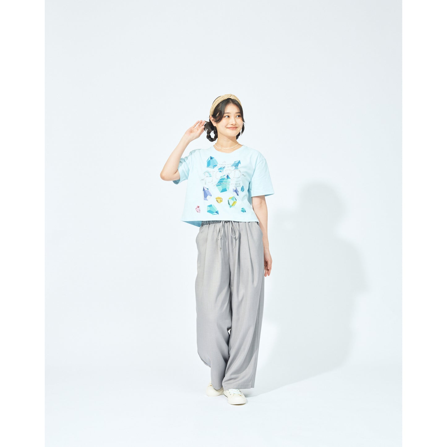 FJORD クリスタルTシャツ / ライトブルー