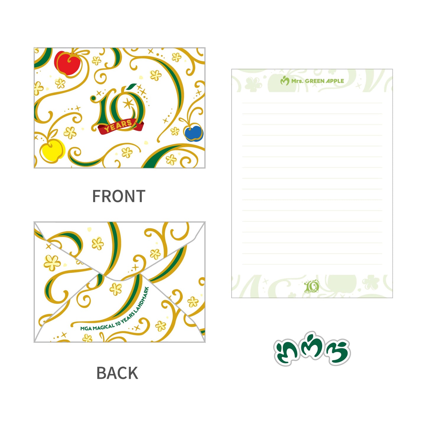 MAGICAL 10 YEARS LANDMARK Letter Set