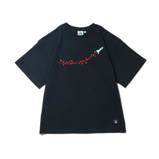 MGA Rocket Embroidery T-shirt / Black