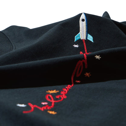 MGA Rocket Embroidery T-shirt / Black