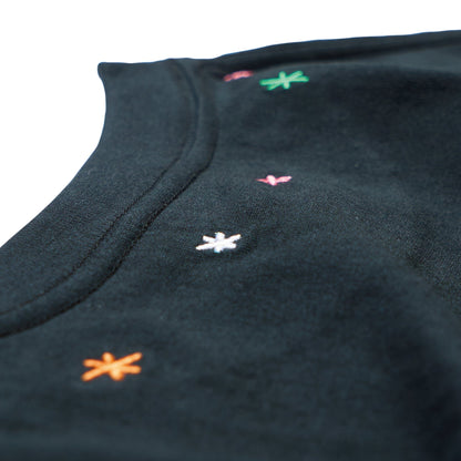 WELTRAUM Embroidery T-shirt / Black