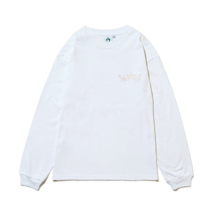 MGA on “Harmony” Long Sleeve T-shirt / White