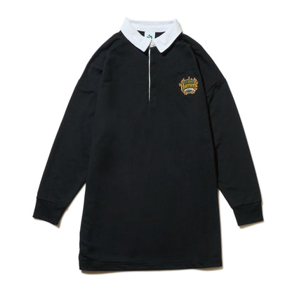 MGA on “Harmony” Long Sleeve Polo Dress / Black / Free