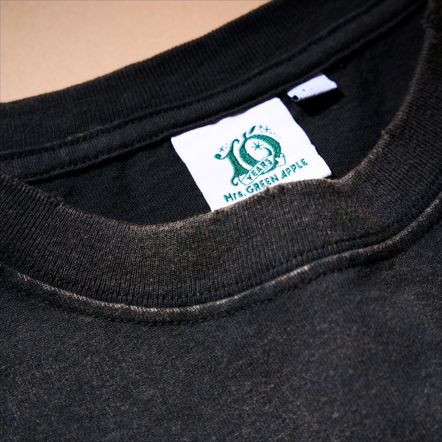 “BABEL no TOH” Vintage-Like T-Shirt / Black