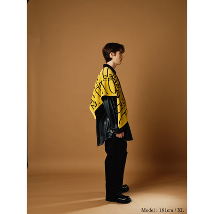 “BABEL no TOH” Vintage-Like T-Shirt / Black