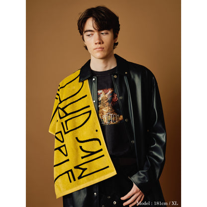 “BABEL no TOH” Vintage-Like T-Shirt / Black