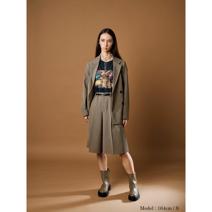 “BABEL no TOH” Vintage-Like T-Shirt / Black