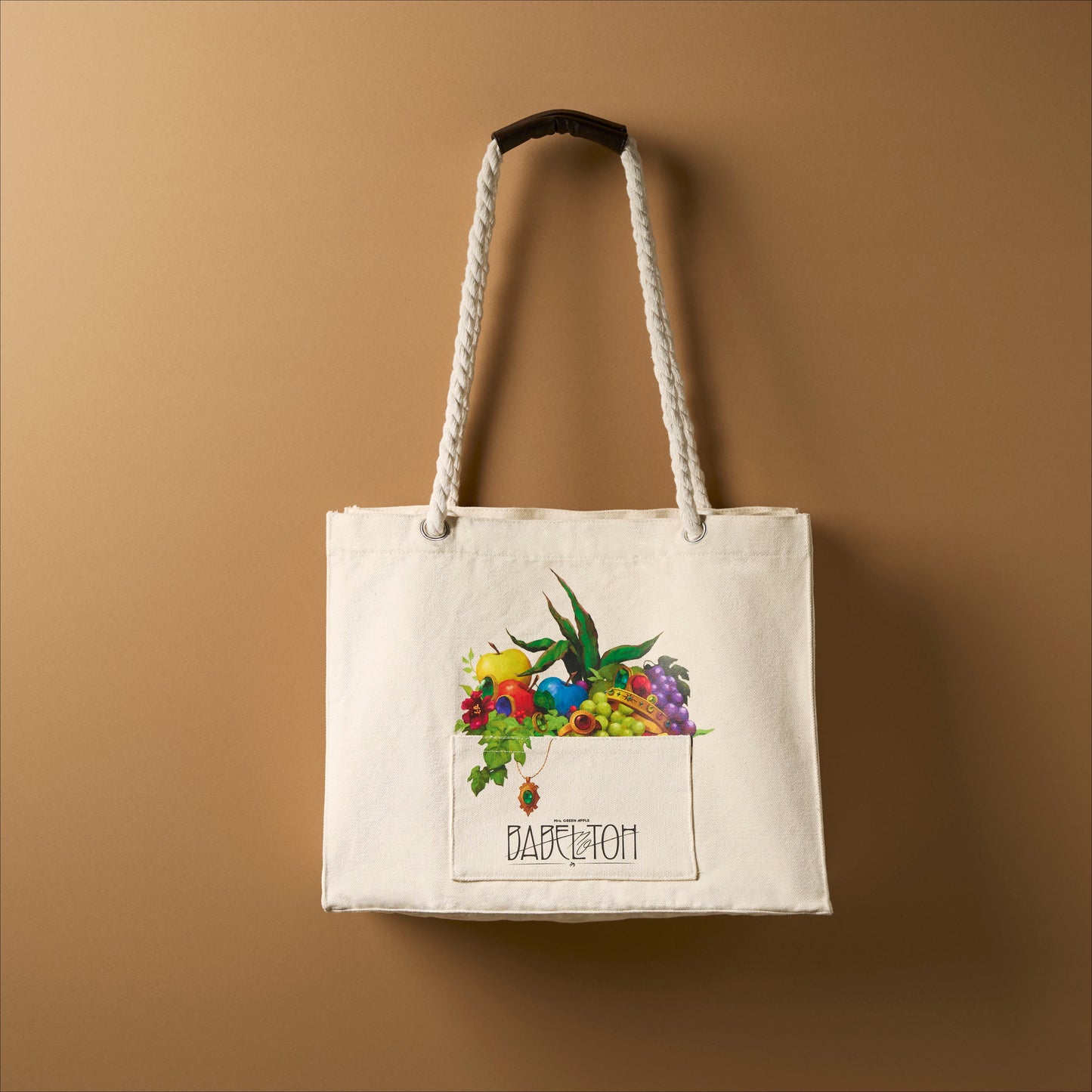 “BABEL no TOH” Rope Handle Bag