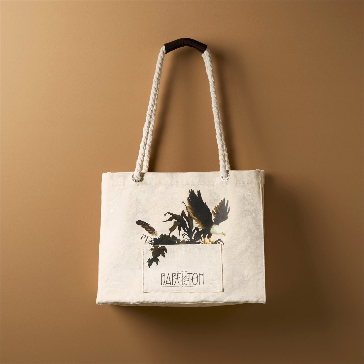 “BABEL no TOH” Rope Handle Bag