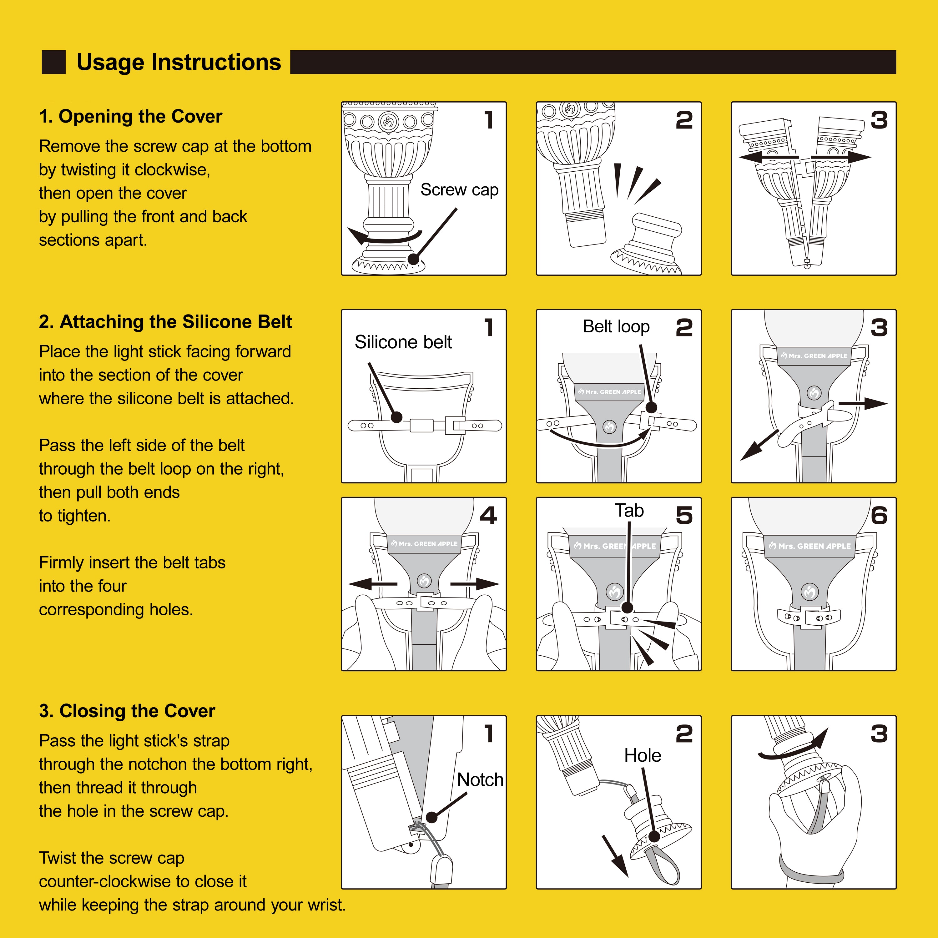 BABEL no TOH” ライトスティックカバー / 聖杯 ver. – Mrs. GREEN