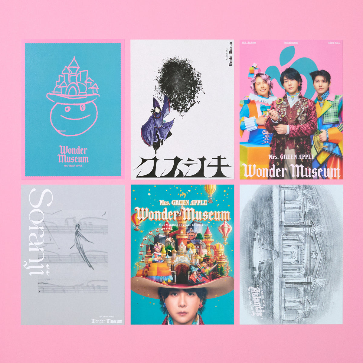 四次受付】Wonder Museum ポストカード(6枚セット) – Mrs. GREEN APPLE 
