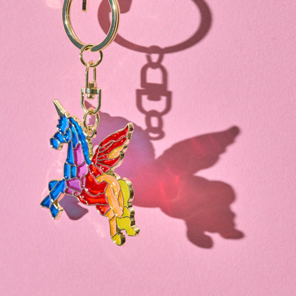 【三次受付】Wonder Museum ステンドグラスキーホルダー(Attitude)